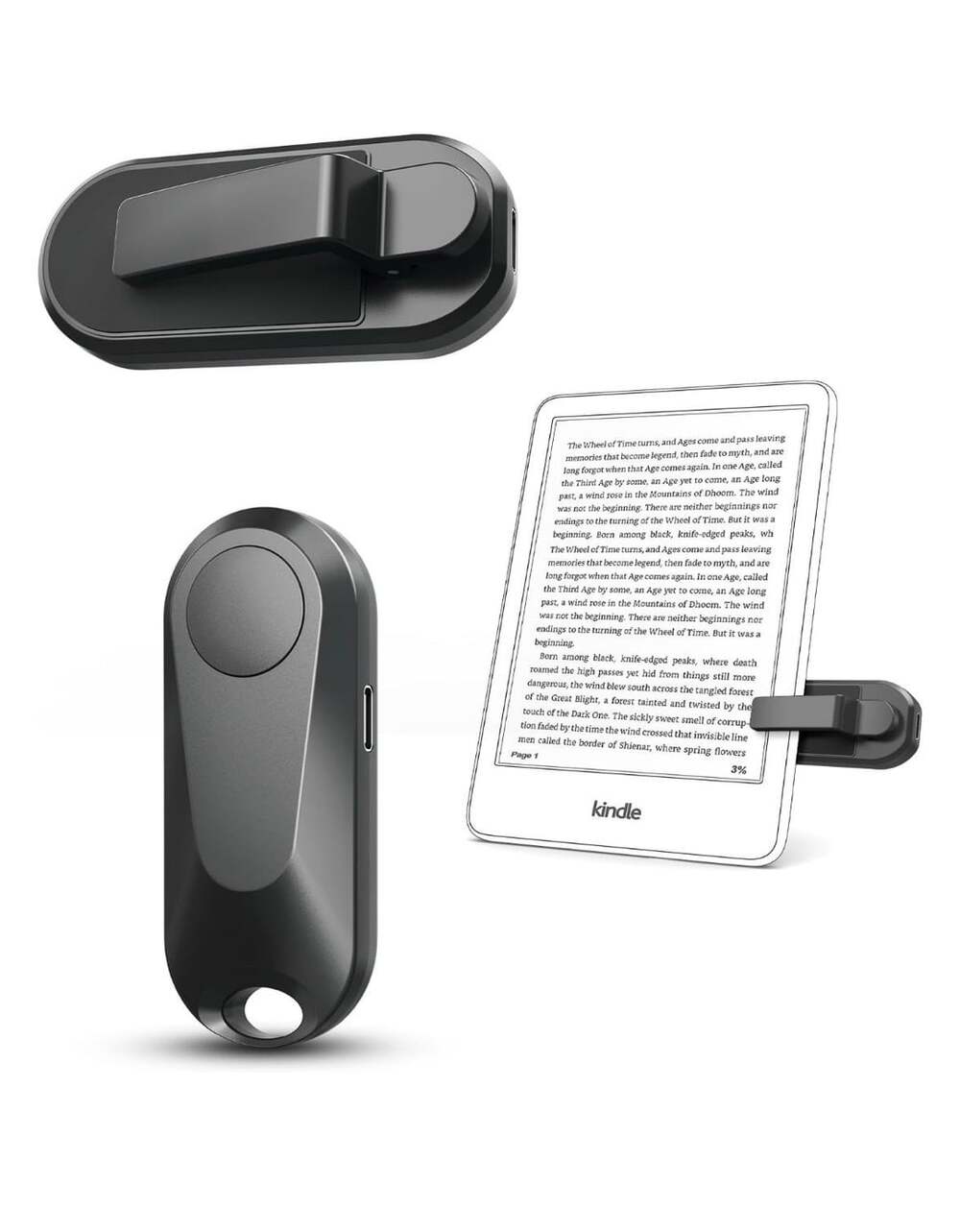 Remote Control Page Turner for Kindle E-Reader Black